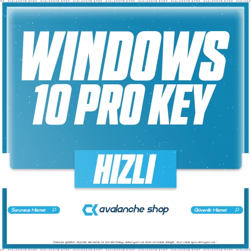 WİNDOWS 10 PRO LİSANS KEY